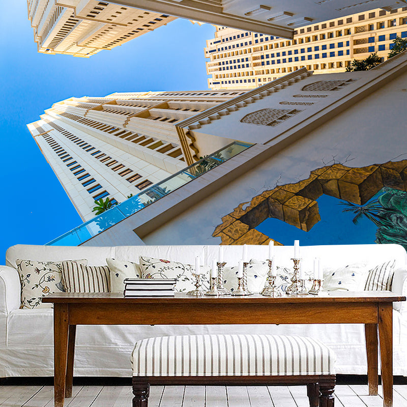 Dubai City Architectural Scenery Mural Wallpaper Modern Decorative for Meeting Room Office