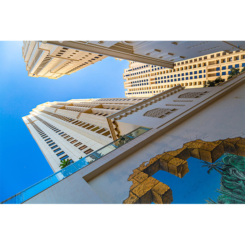 Dubai City Architectural Scenery Mural Wallpaper Modern Decorative for Meeting Room Office