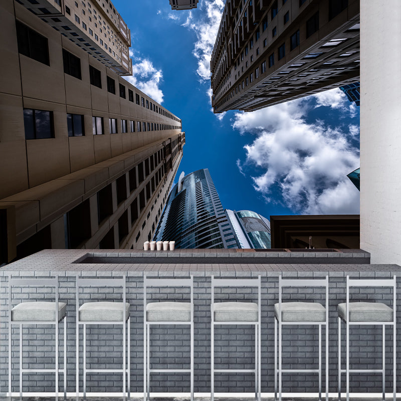 Dubai City Architectural Scenery Mural Wallpaper Modern Decorative for Meeting Room Office