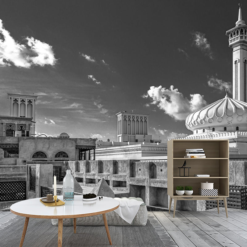 Dubai City Architectural Mural Modern Minimalist Decorative for Meeting Room