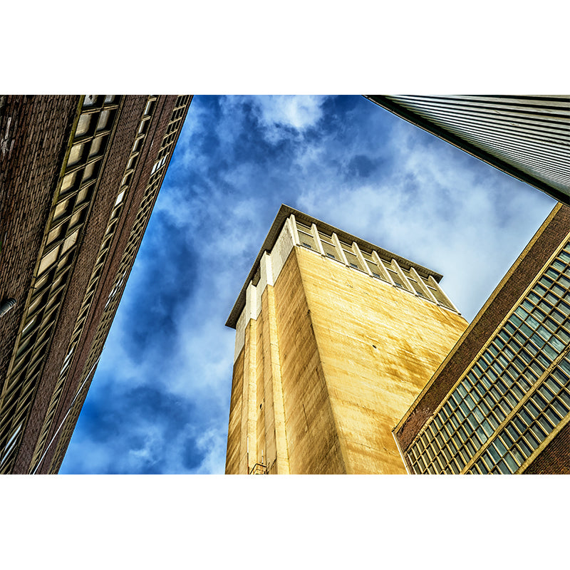 Photo City Architecture Mural Personalized Size Wall Covering for Meeting Room