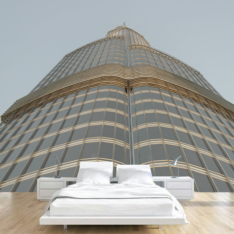 Photo City Architecture Mural Personalized Size Wall Covering for Meeting Room