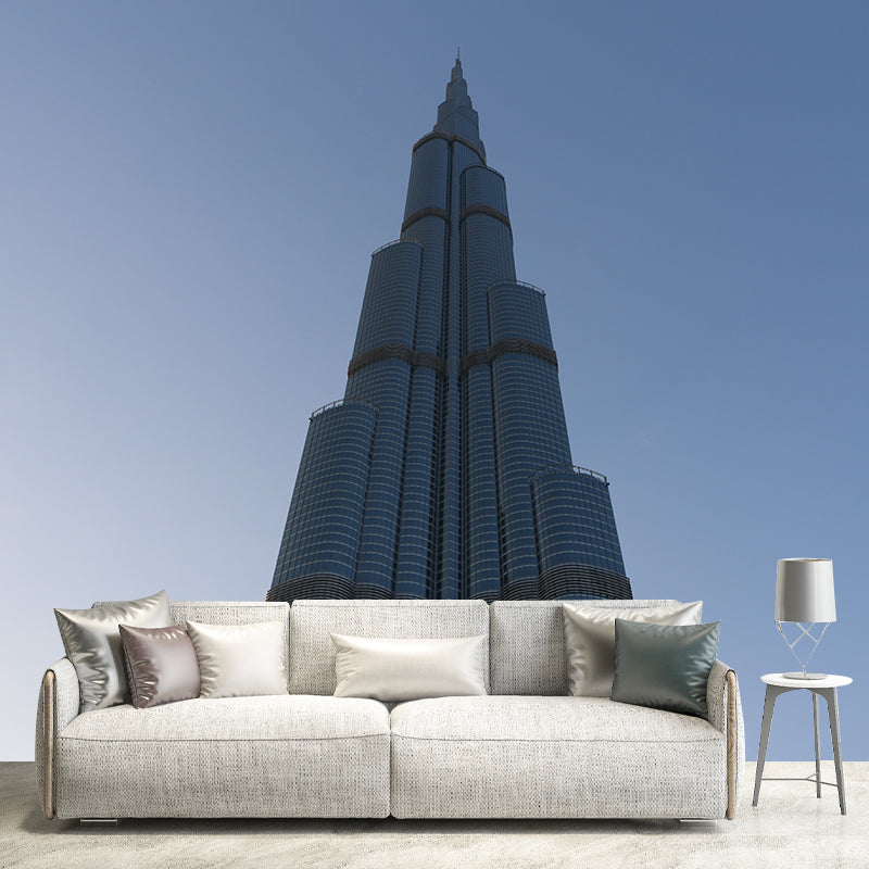 Photo City Architecture Mural Personalized Size Wall Covering for Meeting Room