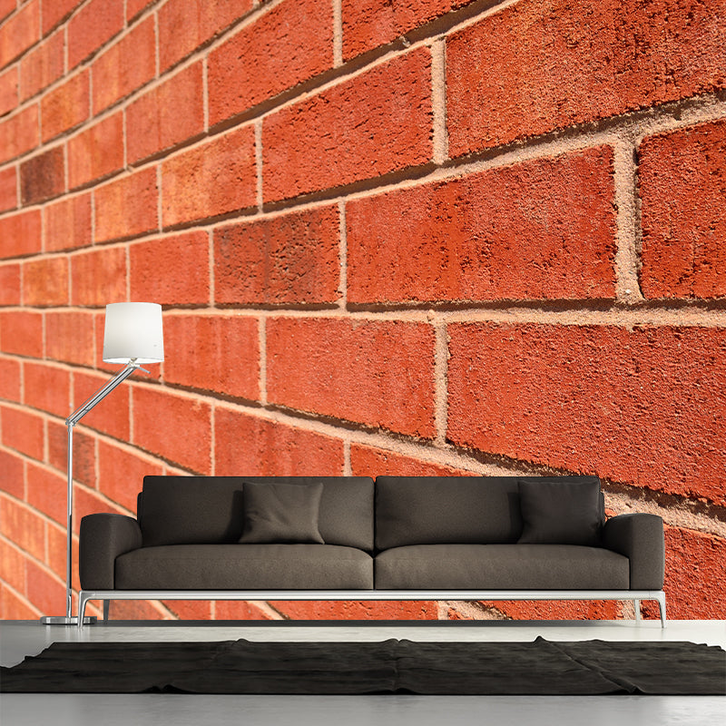 Countryside Style Brick Wall Covering Murals for Living Room, Customized Size