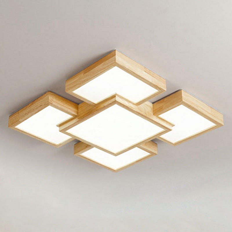 Lámparas de techo empalmadas modernas con montaje empotrado para sala de estar