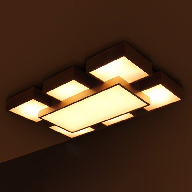 Lámparas de techo empalmadas modernas con montaje empotrado para sala de estar