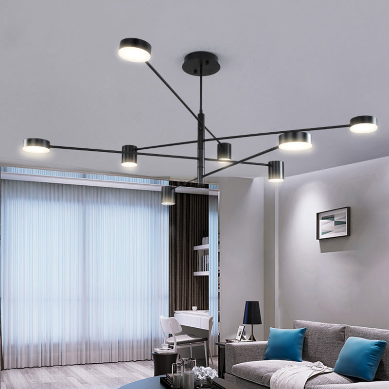 LED Postmodern Chandelier Lighting Metal Ceiling Pendant Light for Living Room