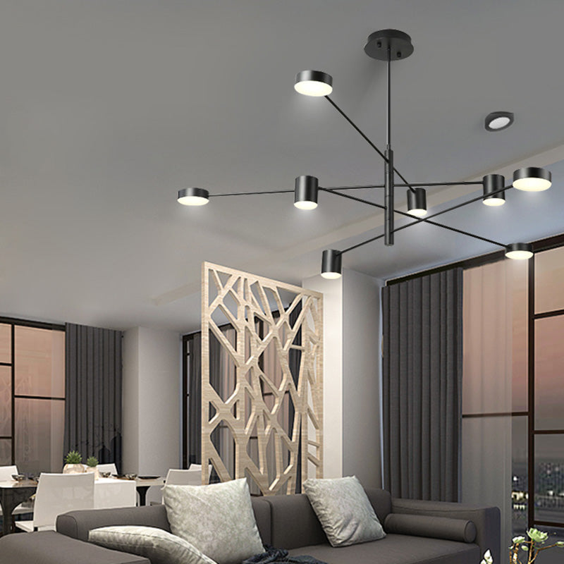 LED Postmodern Chandelier Lighting Metal Ceiling Pendant Light for Living Room