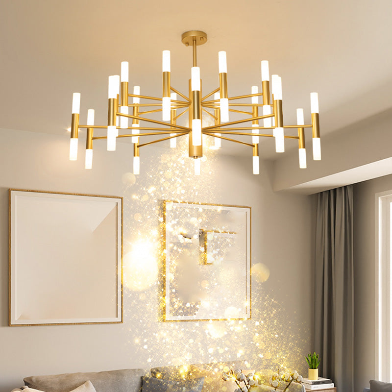 Postmoderne Chandelier Gol Suspension Pendentif Light pour le salon chambre à manger chambre