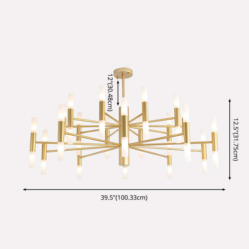 Postmoderne Chandelier Gol Suspension Pendentif Light pour le salon chambre à manger chambre