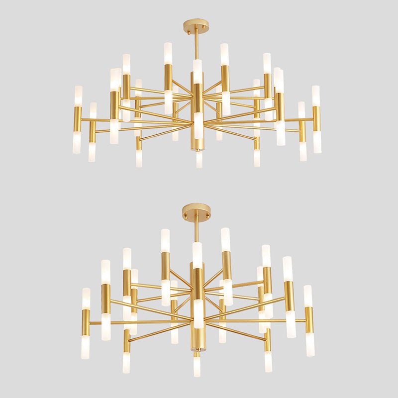 Postmoderne Chandelier Gol Suspension Pendentif Light pour le salon chambre à manger chambre