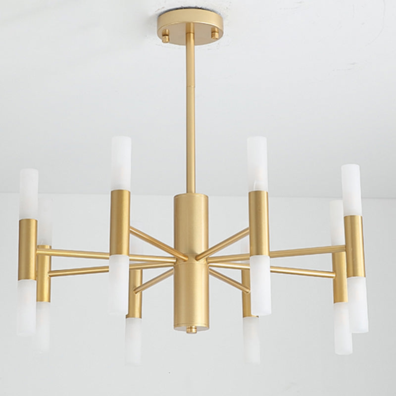 Postmoderne Chandelier Gol Suspension Pendentif Light pour le salon chambre à manger chambre