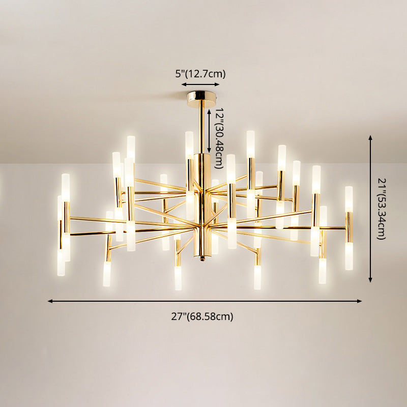 Lumières suspendues postmodernes Chandelier en métal pour le salon du salon