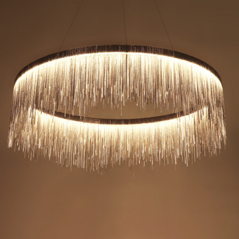 Pendante a ciondolo in metallo Lumo contemporaneo lampadario per soggiorno sala da pranzo