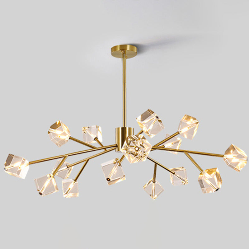 Modern Chandelier Light Metal Artistic Ceiling Pendant for Dining Room Living Room