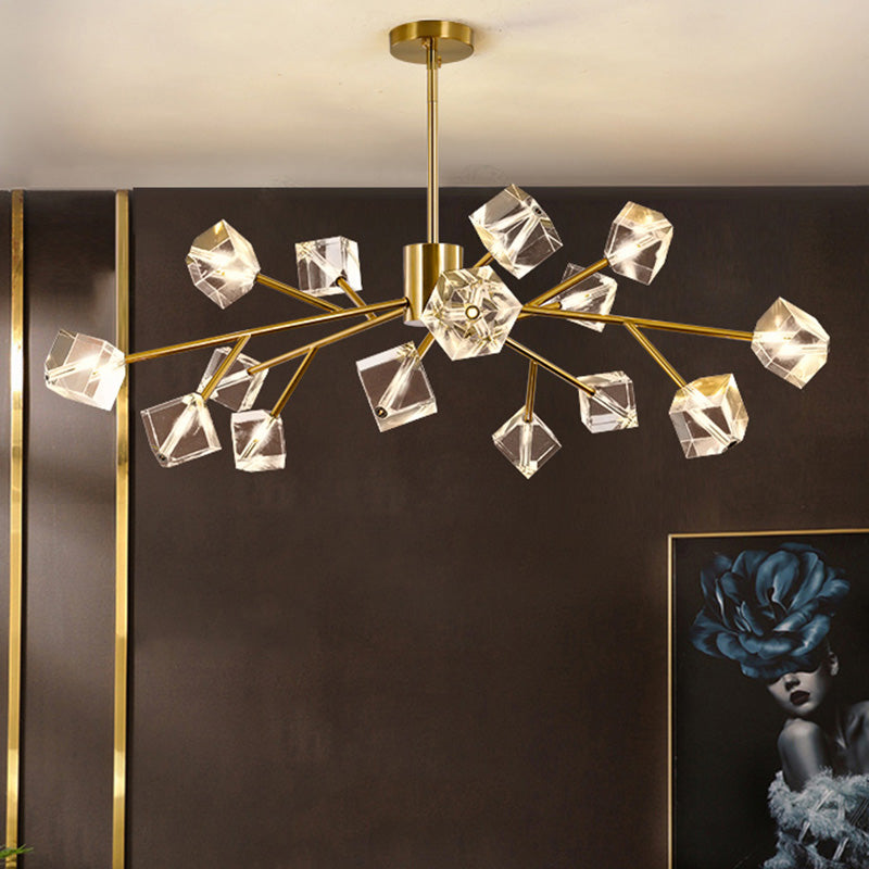 Modern Chandelier Light Metal Artistic Ceiling Pendant for Dining Room Living Room