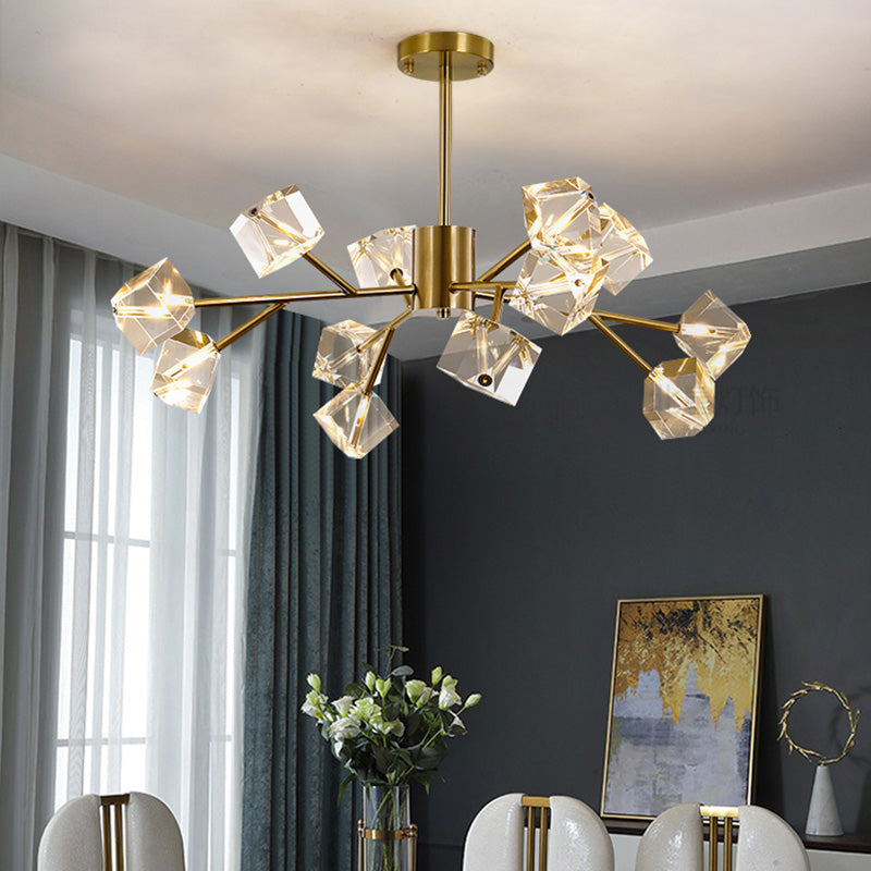 Modern Chandelier Light Metal Artistic Ceiling Pendant for Dining Room Living Room