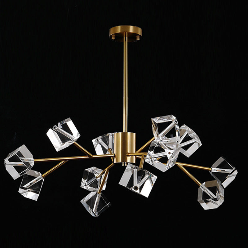 Modern Chandelier Light Metal Artistic Ceiling Pendant for Dining Room Living Room