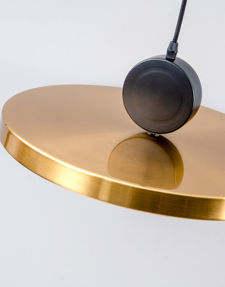 Bronze geometrische hängende Deckenleuchte moderne LED -Metallhängeleuchte mit LED -Metall