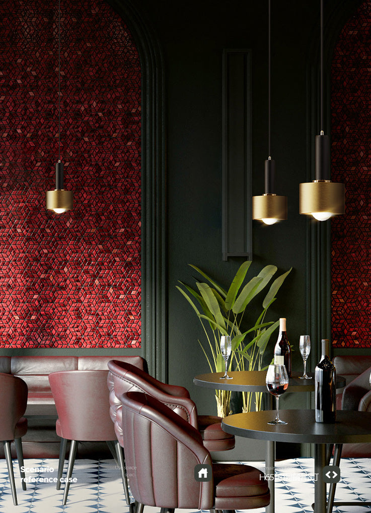 Contemporary Pendant Light Kit Gold Shaded Hanging Ceiling Light with Metal Shade