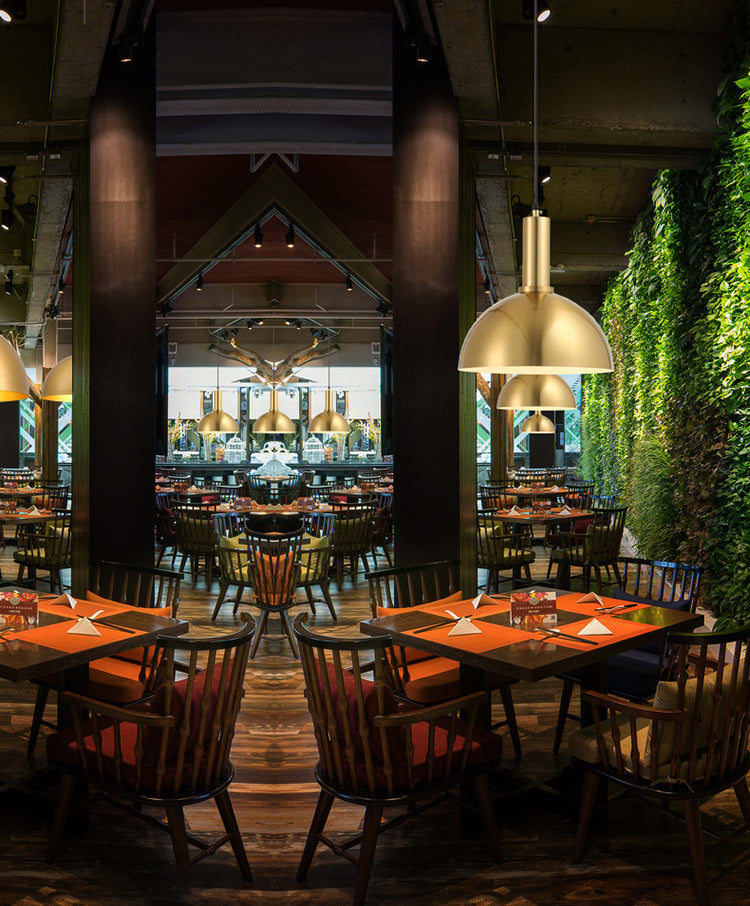 Restaurant Pendant Ceiling Light Minimalist Gold Hanging Lamp Kit with Cord Metal Shade