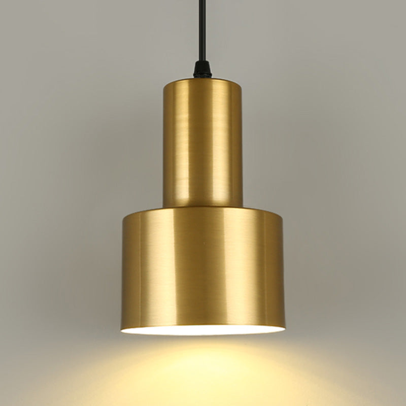 Modern Style Pendant Lighting Fixture Gold Shaded Down Lighting Pendant with Metal Shade