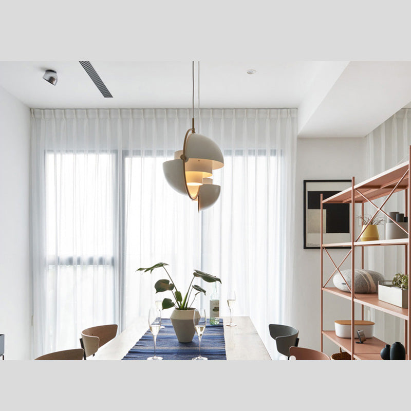 Metal Mobile Shade Hanging Ceiling Light Modern Pendant Light Fixture for Dinning Room