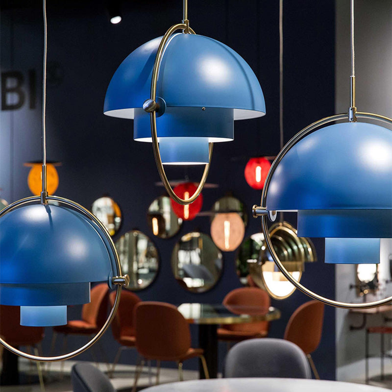 Metal Mobile Shade Hanging Ceiling Light Modern Pendant Light Fixture for Dinning Room