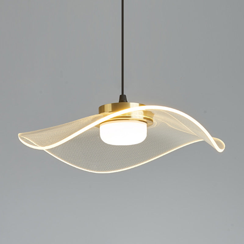 LED 1 Head Pendant Light Modern Style Simple Acrylic Ceiling Pendant Light for Dinning Room