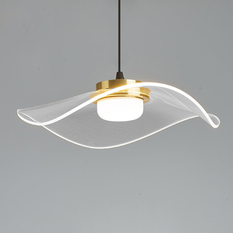 LED 1 Head Pendant Light Modern Style Simple Acrylic Ceiling Pendant Light for Dinning Room