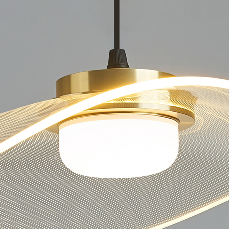 LED 1 Head Pendant Light Modern Style Simple Acrylic Ceiling Pendant Light for Dinning Room