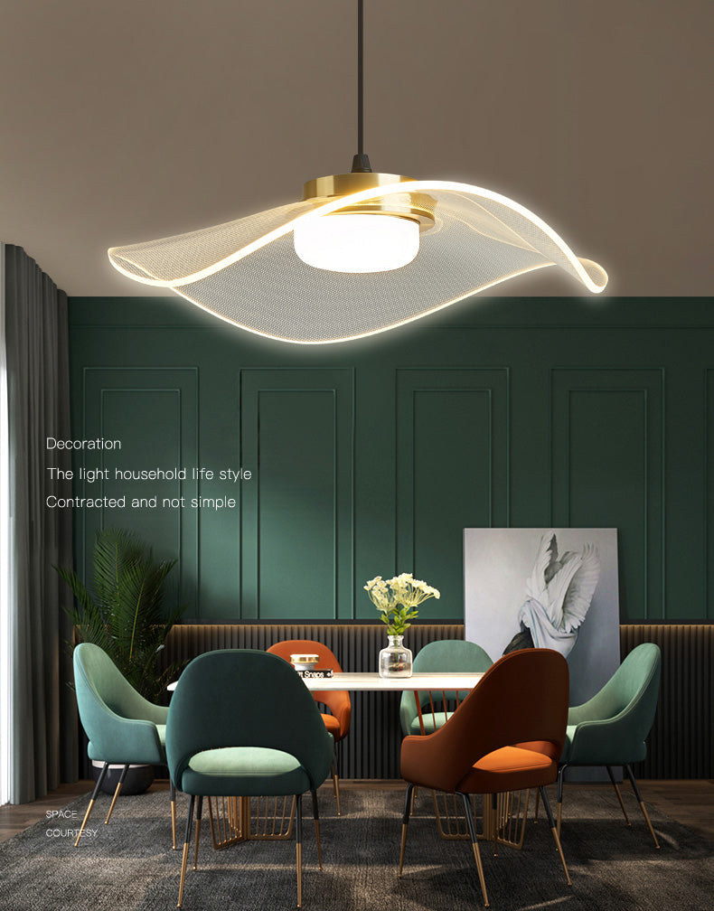 LED 1 Head Pendant Light Modern Style Simple Acrylic Ceiling Pendant Light for Dinning Room