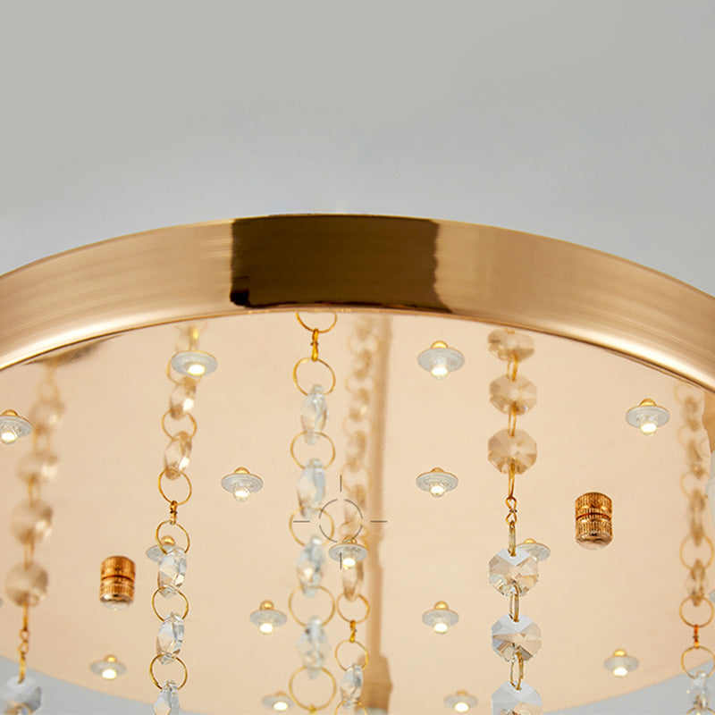 Crystal Ball Shade Multi-Light Pendant Modern 4-Bulb Ceiling Suspension Lamp for Dinner