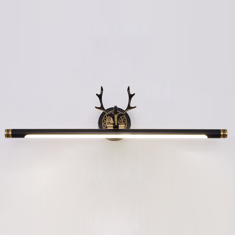 Vanité linéaire Lumières murales vintage Simplicité Applexion murale acrylique avec bois pour salle de bain