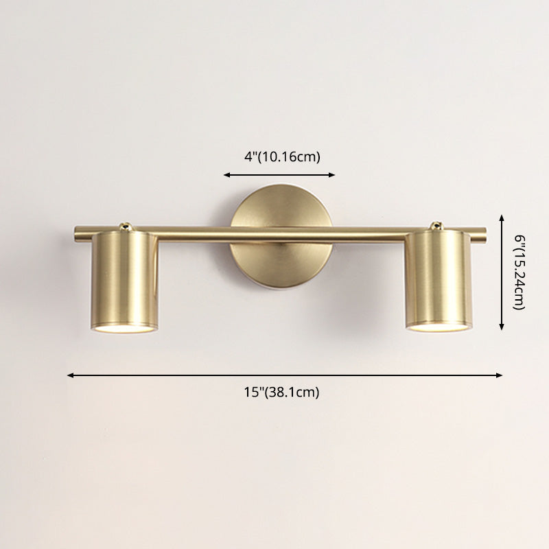 Postmodern Cylinder Vanity Sconce Lights Aluminum Wall Mount Light Fixture for Bathroom