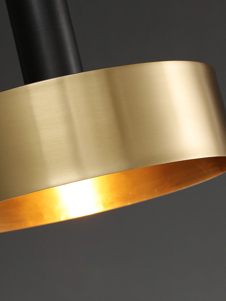 Simple Style Drum-Shaped Pendant Light Fixture Metal Bedroom Hanging Light Fixture