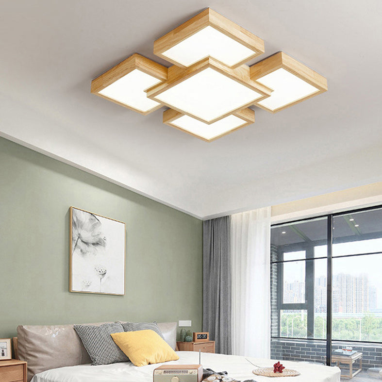 Lámparas de techo empalmadas modernas con montaje empotrado para sala de estar