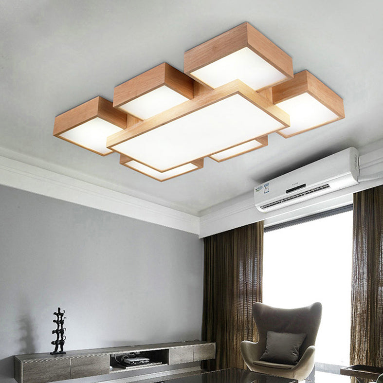 Lámparas de techo empalmadas modernas con montaje empotrado para sala de estar