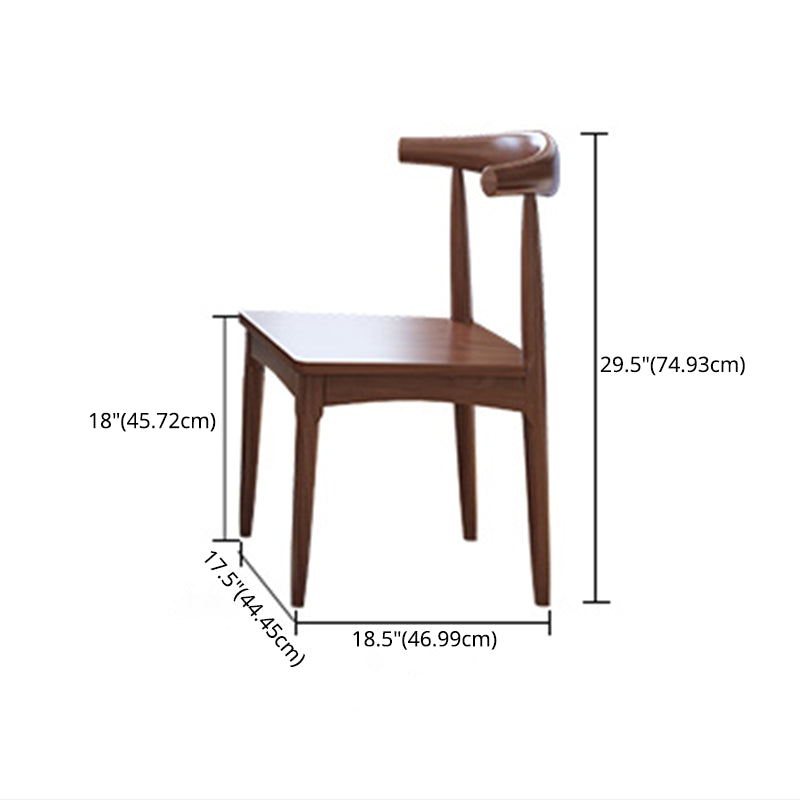 Scandinavian Solid Wood Base Dining Table Rectangle Formal Dinette Set for Home