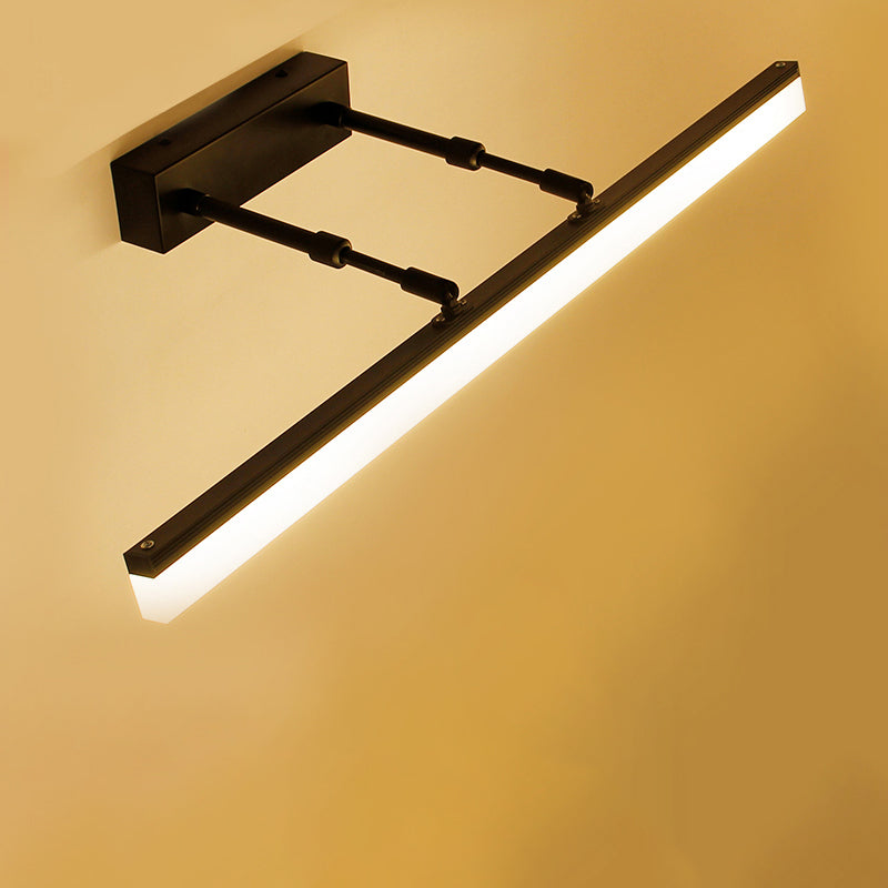 Lineare Schattenschwung Armwand Beleuchtung moderner Metall 1 hellleuchte Lampe in Schwarz