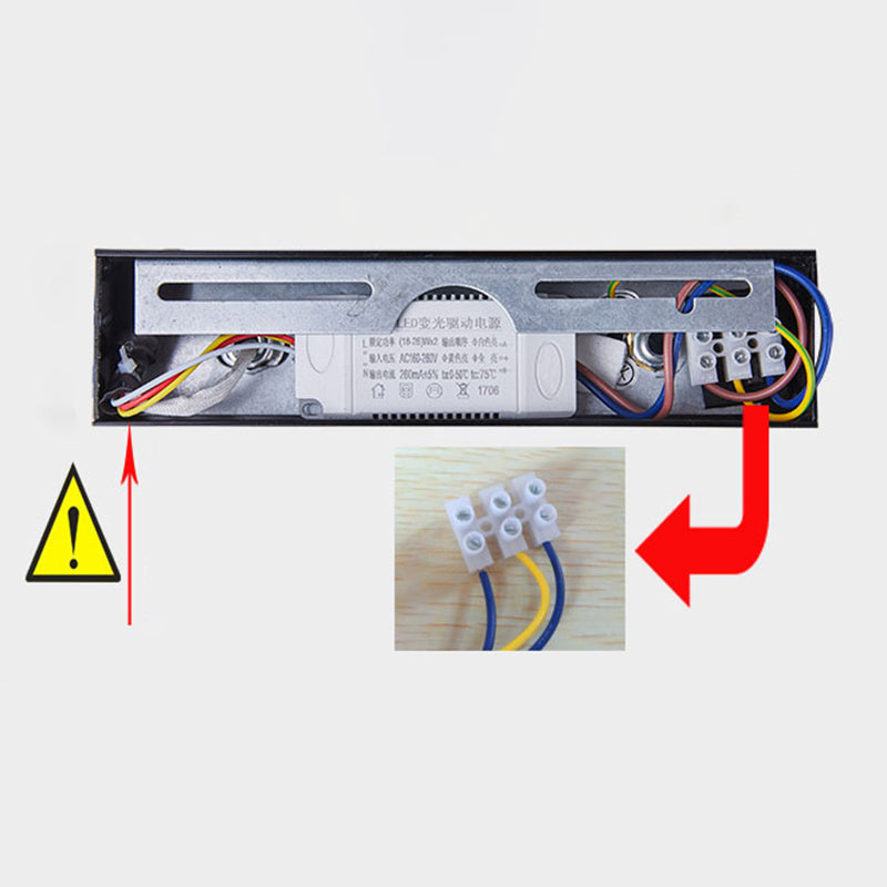 Lineare Schattenschwung Armwand Beleuchtung moderner Metall 1 hellleuchte Lampe in Schwarz