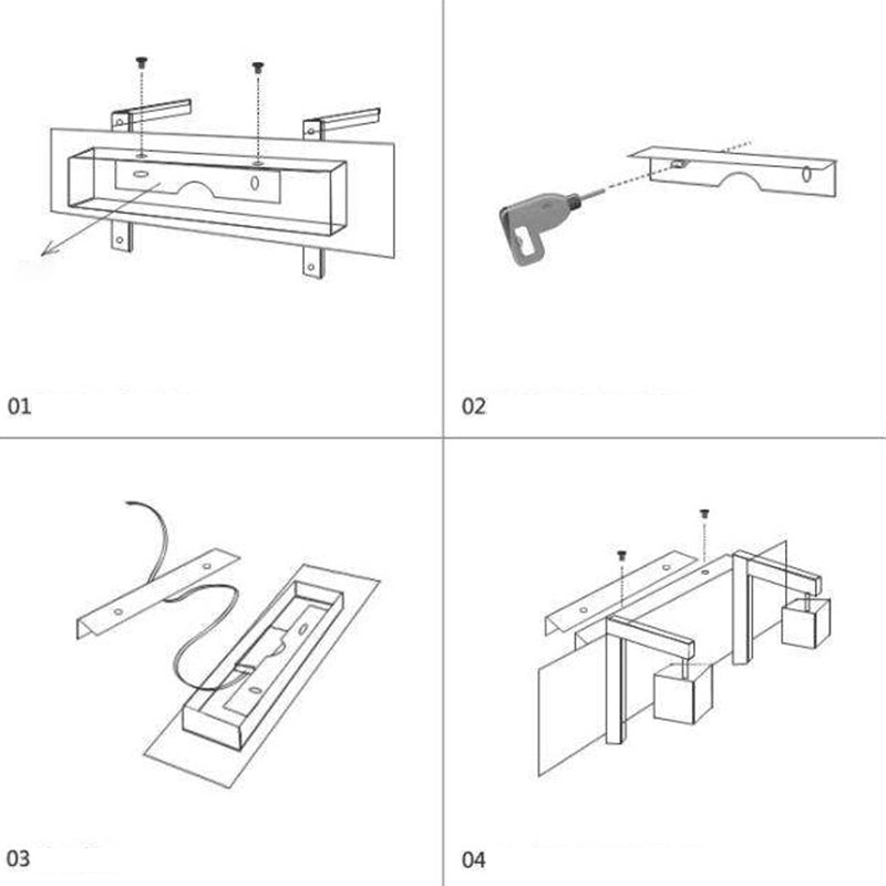 Lineare Schattenschwung Armwand Beleuchtung moderner Metall 1 hellleuchte Lampe in Schwarz