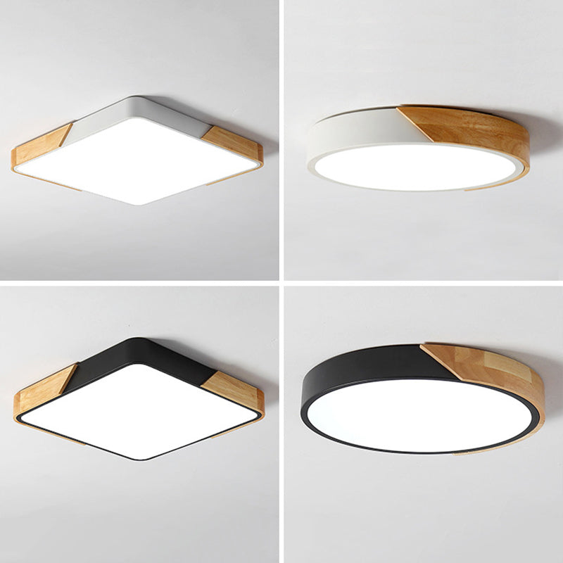 Geometric 1-Light Flush Ceiling Light Modern Style Acrylic Flush Mount Ceiling Lamp