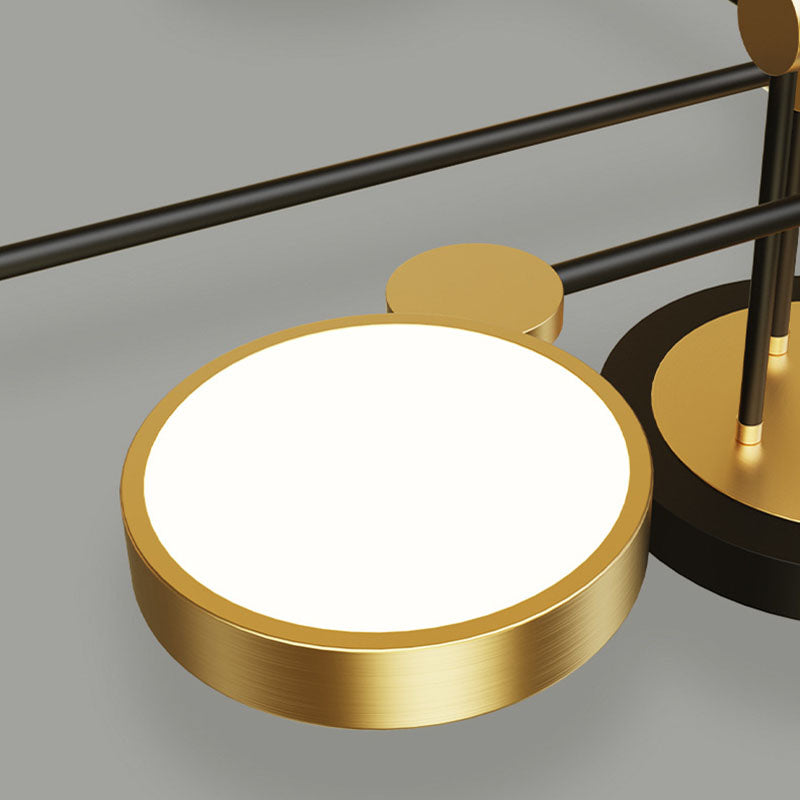 Moderne LED-inbouwlamp Metalen Starburst-plafondmontagelamp voor woonkamer