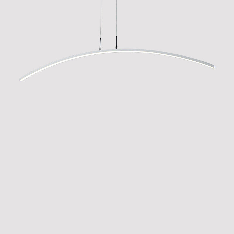 1 Leichte lineare Inselbeleuchtung moderne Anhängerbeleuchtung Metal Island Lighting