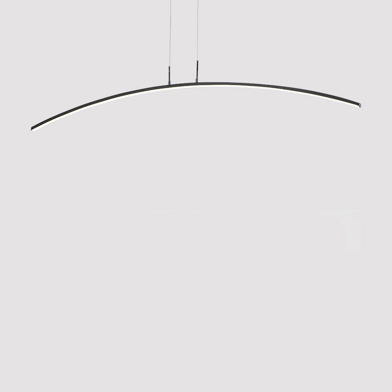 1 Leichte lineare Inselbeleuchtung moderne Anhängerbeleuchtung Metal Island Lighting