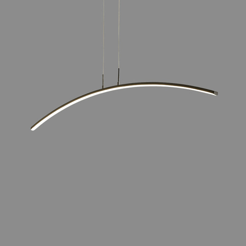 1 Leichte lineare Inselbeleuchtung moderne Anhängerbeleuchtung Metal Island Lighting