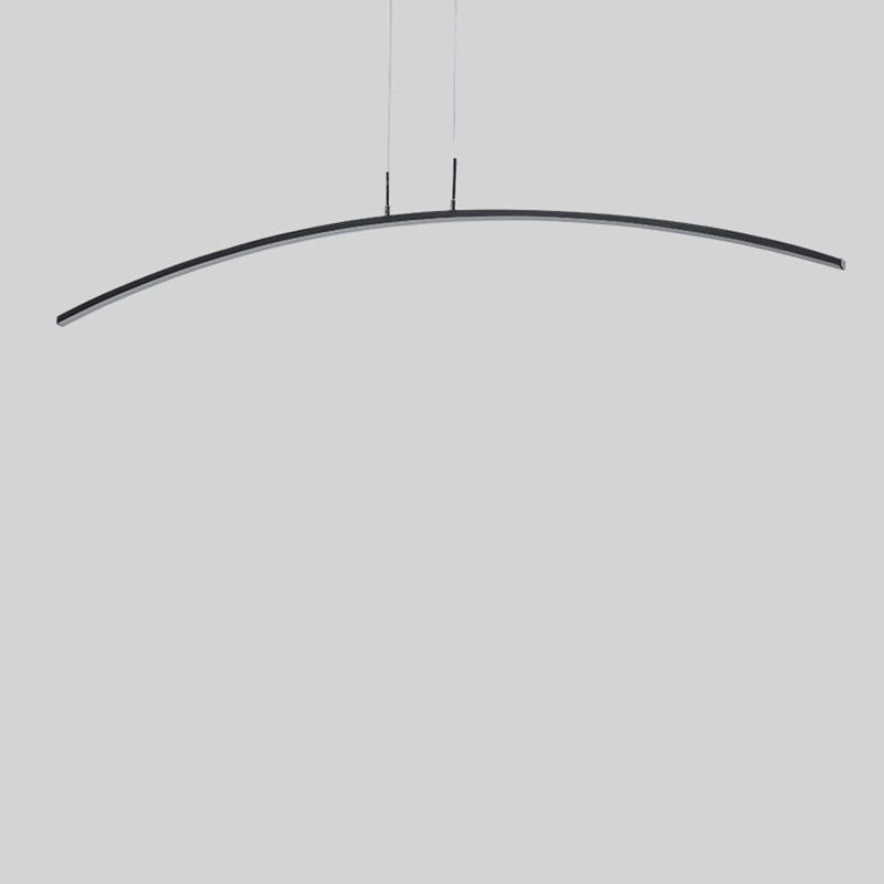 1 Leichte lineare Inselbeleuchtung moderne Anhängerbeleuchtung Metal Island Lighting