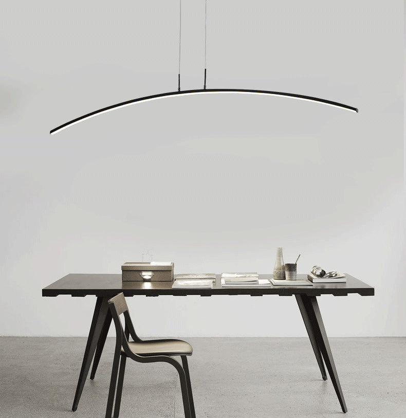 1 Leichte lineare Inselbeleuchtung moderne Anhängerbeleuchtung Metal Island Lighting