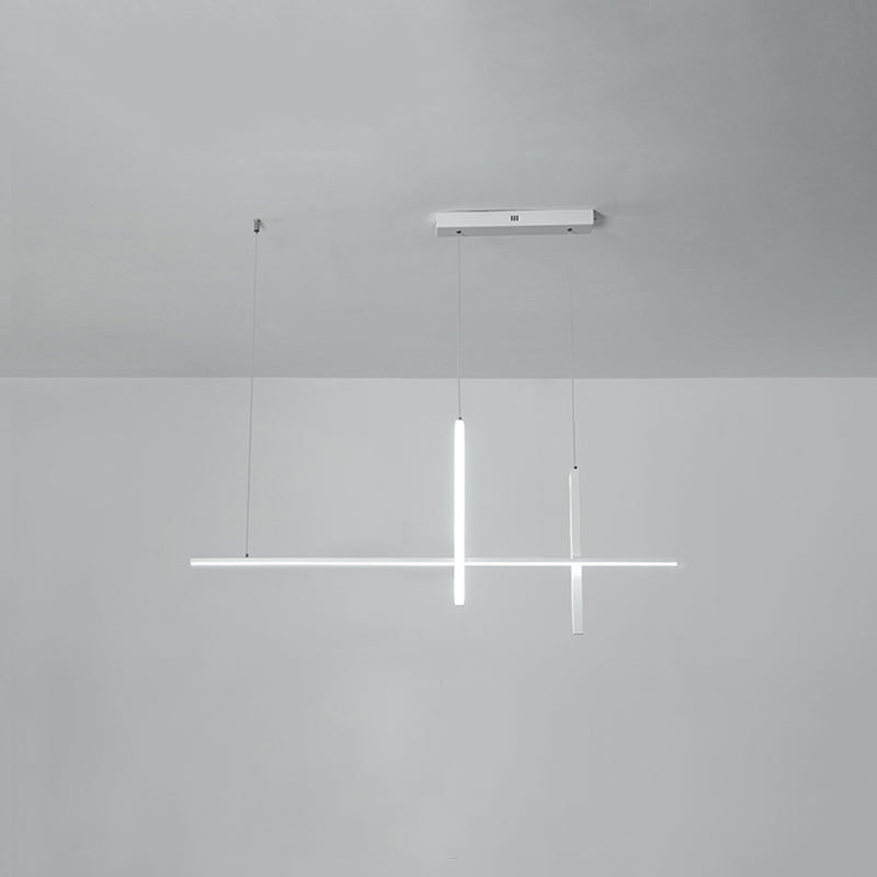 3 Light Linear Pendant Lighting Modern Kitchen Island Lighting Metal Island Lighting
